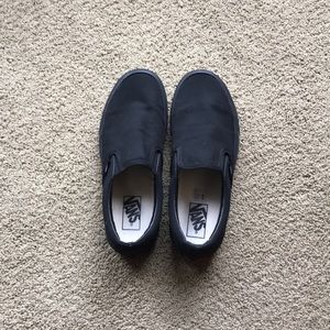 Black Slip On Vans
